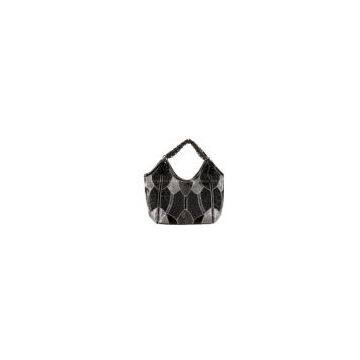 Studded & Snake Patchwork Satchel