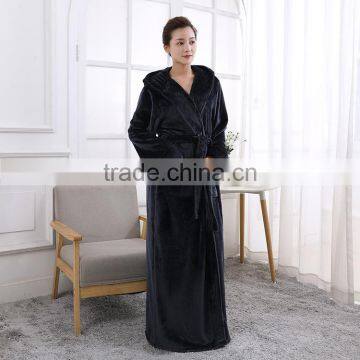 Women's Hooded Thick Robe in 2017 Winter photo-3