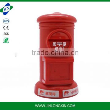 Mailbox piggy bank Red mailbox puzzle coin bank