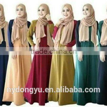 6 color muslim dress/ dql muslim islamic Arabian Middle east abaya kaftan dresses/fancy dl islamic muslim dress