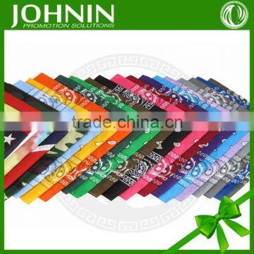 Fast shipping Cheap wholesale promotional 22*22'' custom printed bandanas