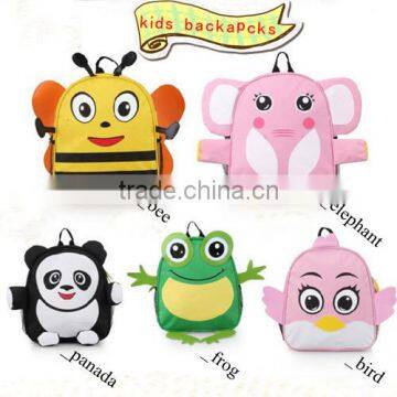 wholesale 5 mixed style cartoon zoo animal school kids backpacks