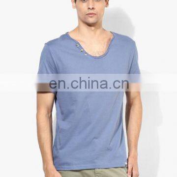 Bule V-Neck Running T-Shirts