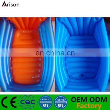 Infant foldable bathtub inflatable PVC bath pool for new born baby made by China manufacturer