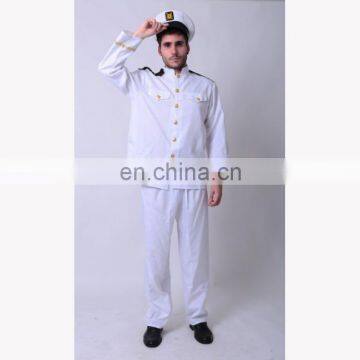 Party Carnival adult navy captain uniform fancy dress costume MAB-75