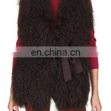 mongolian lamb fur vest /#00V17