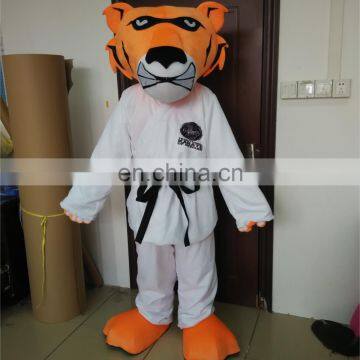 Custom Plush Karate Tiger Mascot Costume