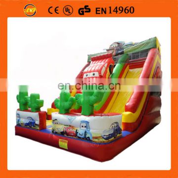 Top quality inflatable giant car slide from professional factory