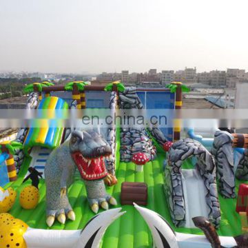 HI 0.55mm PVC kids and adults inflatable dinosaur amusement park games for sale from China factory