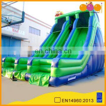 AOQI good quality china inflatable slide double lane slip slides with free EN14960 certificate