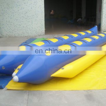 Customized inflatables banana boat PVC inflatable water park banana boat