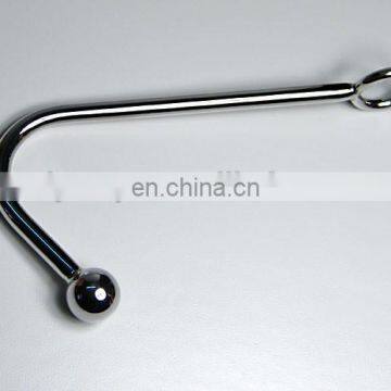 New arrival steel lockable butt plug, stainless steel butt plug, plug hook