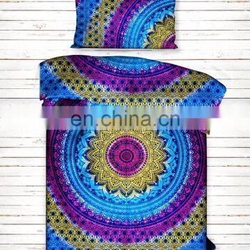 Bedding Twin Quilt Cover Indian Ombre Mandala Doona Cover Tie dye Duvet Cover Comforter Set