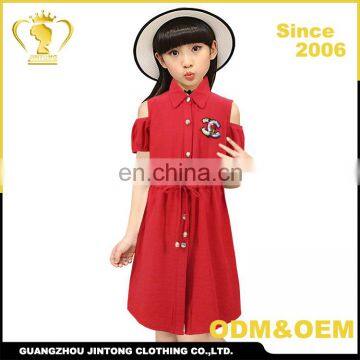 2017 custom strawberry girl child dress wholesale from china