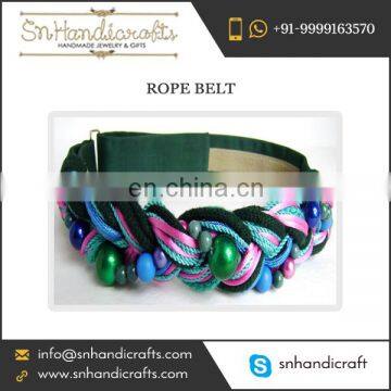 Trendy Woven Rope Belt for Supply at Negligible Market Rate