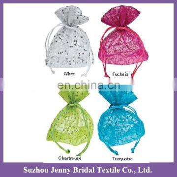 Bag006 cheap organza christmas sequin wedding favor bags