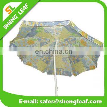 1.8M promotion polyester cheap easy sunshade flag beach umbrella