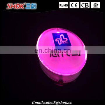 Round Shape Logo Custom LED Badge, Led Label Pin, Led Pin Button