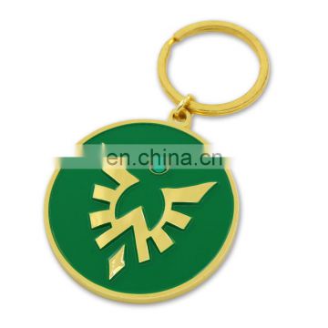 Custom metal round enamel keychians wholesale