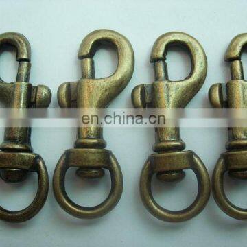 Wholesale antique bronze metal snap hook swivel snap hook for dog