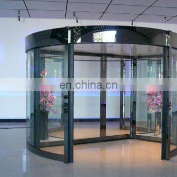 Customized CE household rotating aluminum frame glass door