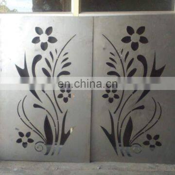 Laser cutting stainless/aluminum/COR-TEN steel fence