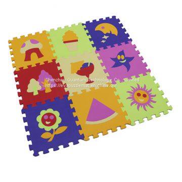 QT MAT Non-toxic Safe Multi Colors EVA Foam Baby Play Puzzle Mat