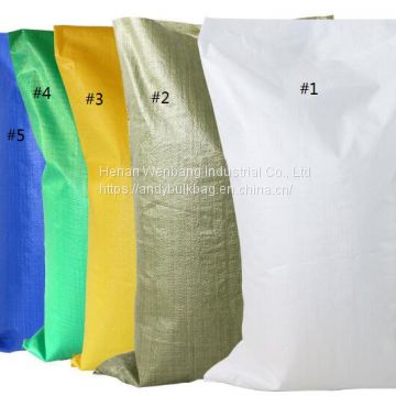 20kg 25kg Polypropylene Woven Sand Bags, plastic containers for cement, flour packaging PP Woven Bag 50kg