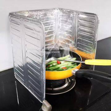 Silicone Foldable Kitchen Gas Stove Baffle  Anti-Splashing Oil Baffle Frying Pan Oil Splash Protection Screen