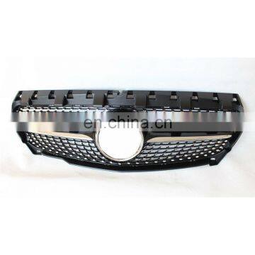 Fit 13-15 Front Grille Diamond Black for Mercedes Benz CLA-Class W117