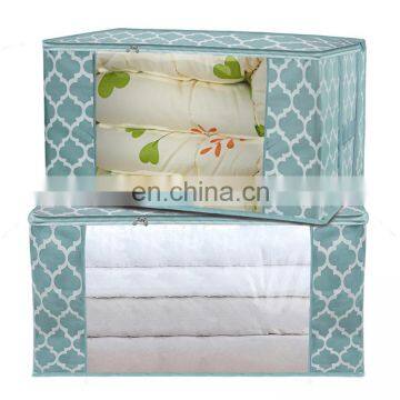 Foldable Underbed Clothes Storage Bag travel storage organizer for clothes Underbed Storage bag WIth Clear PVC Window