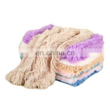 Popular   Custom Printed  OEM Cheap Mat Wholesale fluffy pet dog blanket luxury