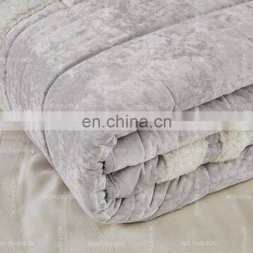100% Polyester Face Super Soft Flannel Fleece Back Sherpa Fabric Bedding Set photo-6