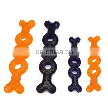 Hot selling bone shape toy TPR non-toxic and  durable  chew toy factory price small dog toys