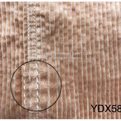 98%Cotton 2%Spandex 6W Bubble Corduroy Fabric