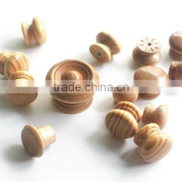 Decorative morden furniture knob round wooden furniture knob supplier
