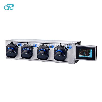 4 channels peristaltic pump for toner, lotion and other liquid cans