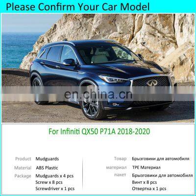 New 4PCS for Infiniti QX50 P71A 2018 2019 2020 Mudguards Mudflap Fender Mud Flaps Splash Front Rear Baffle Protect Accessories photo-2