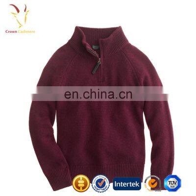 Winter Turtleneck Sweater For Kids,Boys Wool Sweater With Zipper photo-3