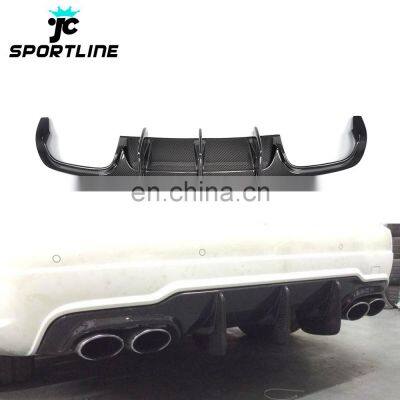 Carbon Fiber W204 Rear Bumper Diffuser Big Fins for Mercedes Benz C63 AMG Black Series 12-15