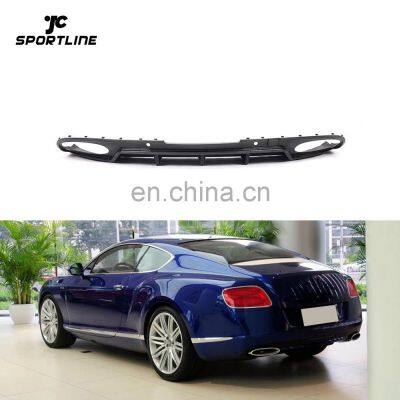 Carbon Fiber Car Rear Diffuser Lip for Bentley Continental GT V8 Coupe 2-Door 2012-2016