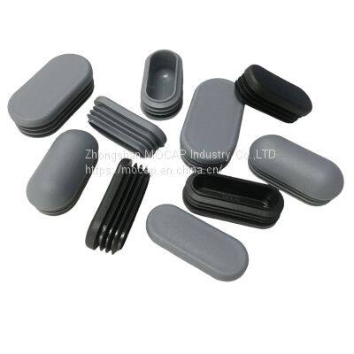 Plastic Furniture Oval Tube Plugs for Table Chair Desk Pipe