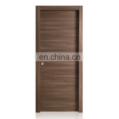 modern flat plain slab flush design solid internal bedroom wood doors