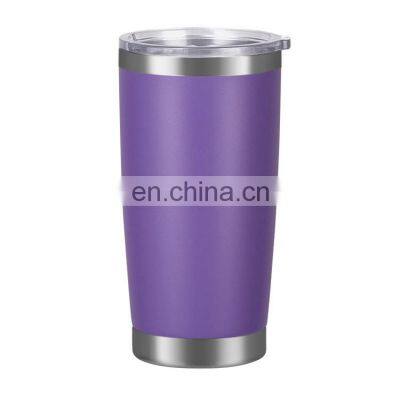 Custom Logo 20oz Double Walled Vacuum Insulated Stainless Steel Coffee Travel Tumbler Cups