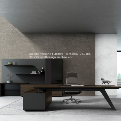 Modern Executive Desk Office 3002 L Shape Executive Desk For Sale Manager Desks For Sale photo-2