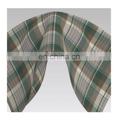 China made 100% Cotton Yarn Dyed Check Fabric for Long Coat and Skirt