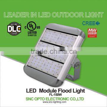 UL DLC approved 150w led flood light, high pole led flood lighting 150w with 5 years warranty