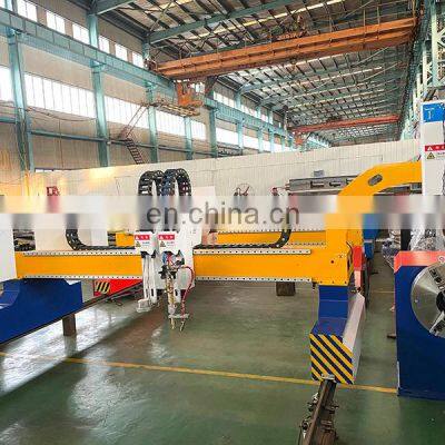 Industrial Tube Pipe 3axis Gantry CNC Plasma Cutter Machine Plate Pipe Plasma Profile Cutting 2 in 1 Carbon Stainless Steel Cut photo-2