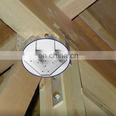 Factory price galvanized metal wood brackets light steel villa wood connector building construction joist hanger