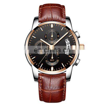 NIBOSI 2020 New Brand Quartz Watch Men Sport Watches Men Steel Band Military Clock Waterproof Gold Wrist Watch Relogio Masculino